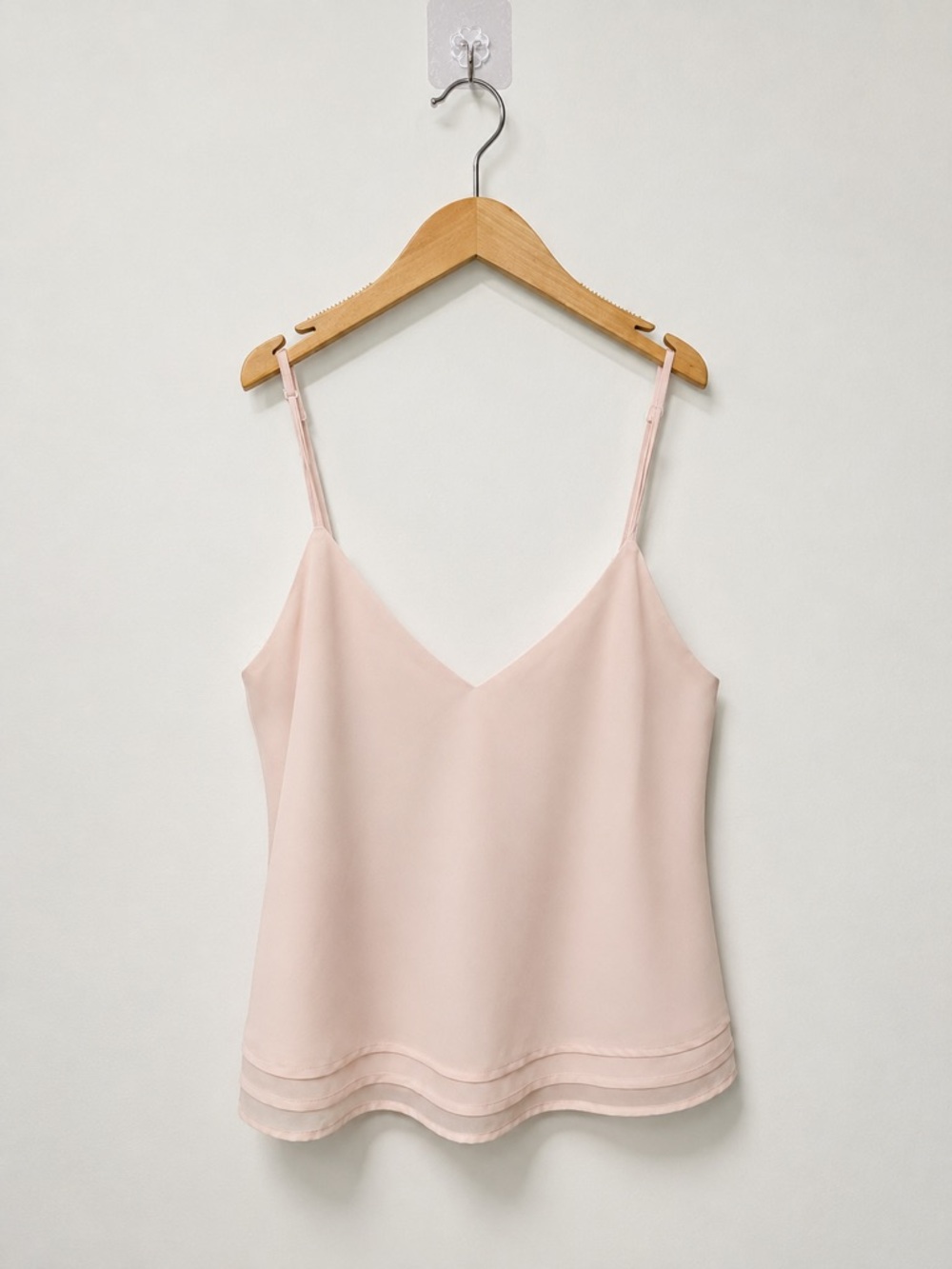Aritzia Talula Blush Pink V-Neck Spaghetti Strap Cami